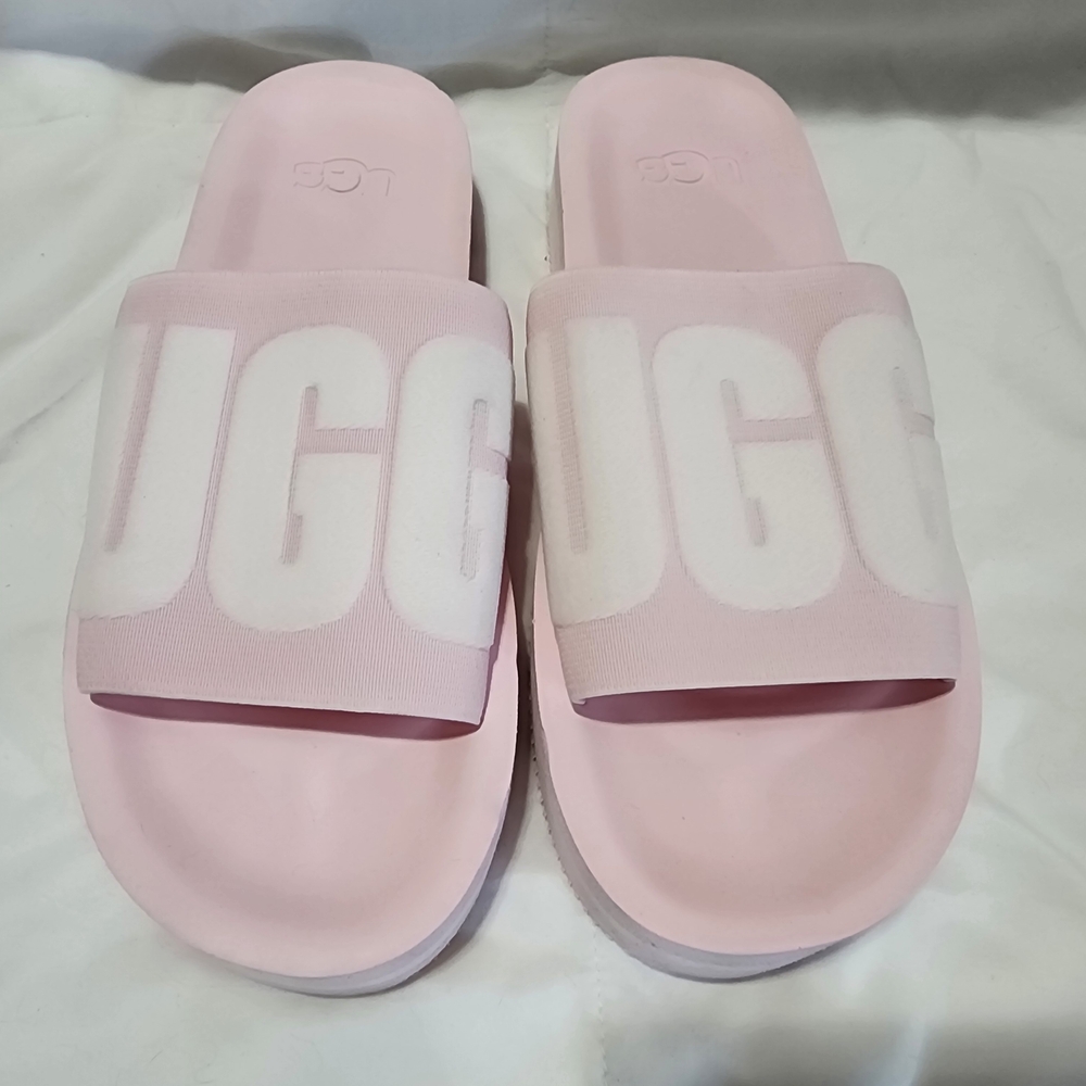 UGG Zuma Graphic Seashell Pink Slide Sandals